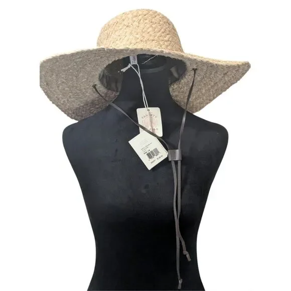 Faherty Raffia Straw Lifeguard Hat OS Coastal Cowboy  display picture 3